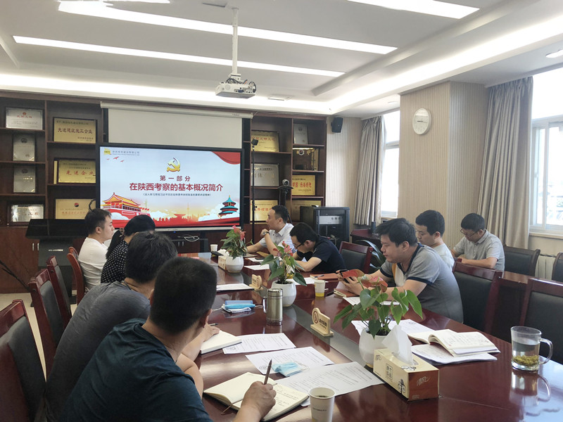 “奮力譜寫新時(shí)代、追趕超越新篇章”——公司第四黨支部學(xué)習(xí)貫徹落實(shí)“習(xí)近平總書記來陜考察重要講話精神”  